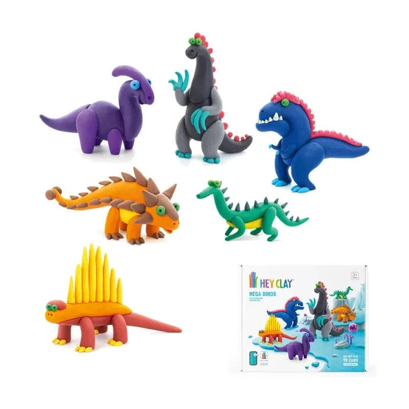 Hey Clay Pasta Modellabile - Big Set- Dinosauri a Big Set creature - AA.VV.