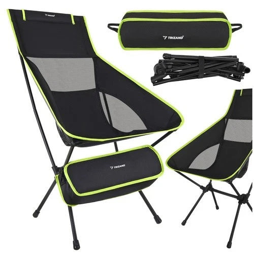 Sedia da pesca sedia giardino pieghevole sedia campeggio portata 120 kg, leggera