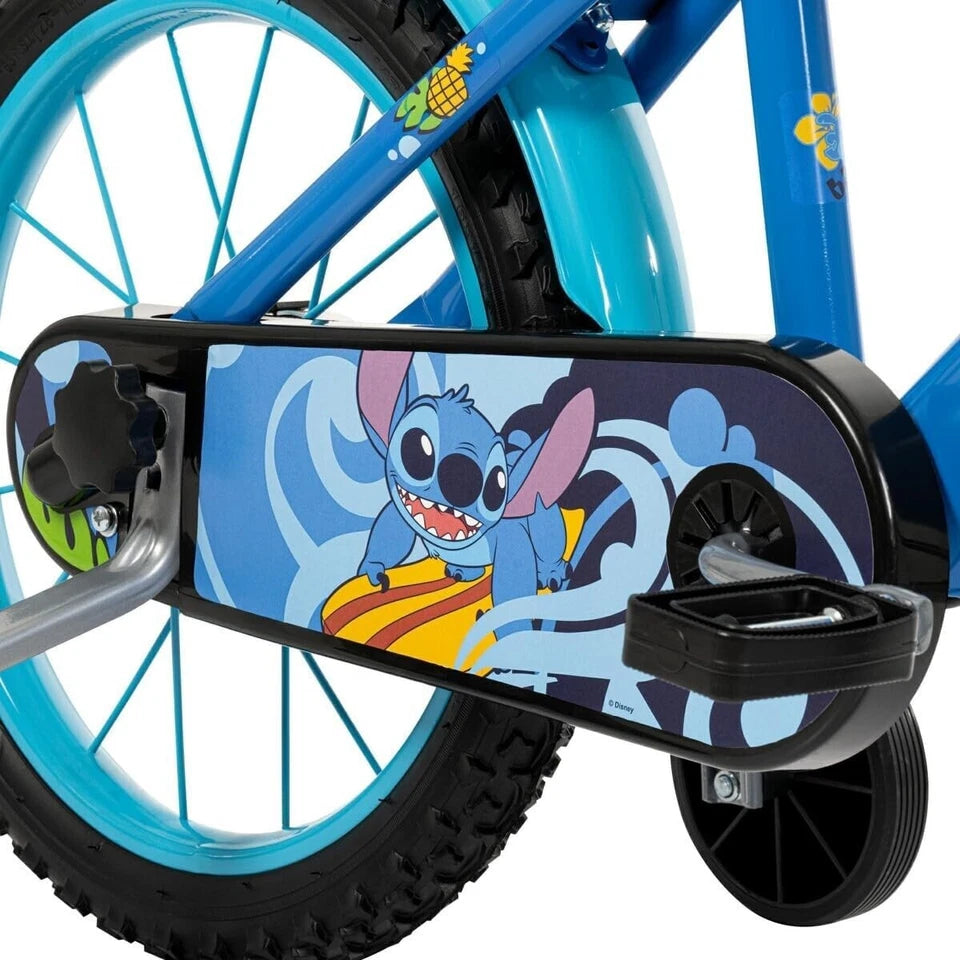 Bicicletta STITCH disney 16 Pollici Ruota Bambino con Rotelle Bici 4 5 6 7 anni