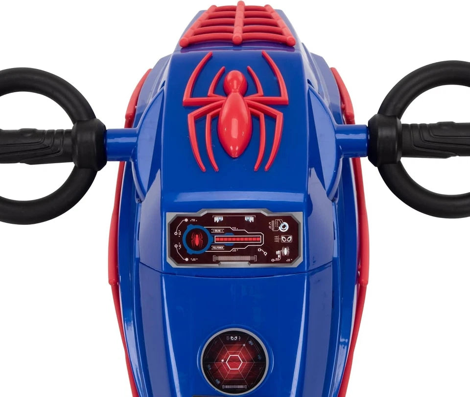 moto elettrica per bambini spiderman uomo ragno batteria litio 6V 3-7 anni