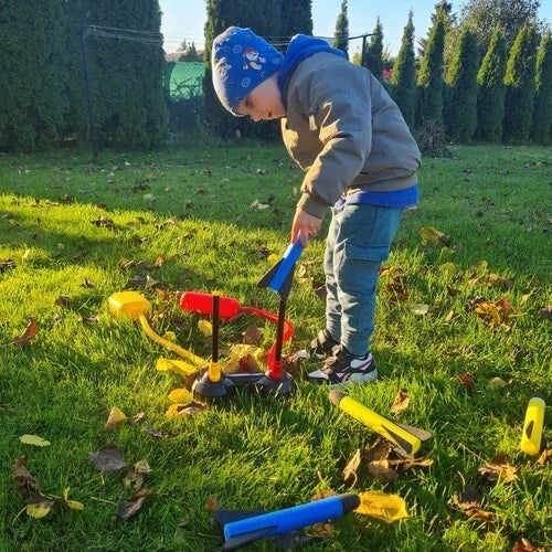 gioco giardino Razzo Spaziale Giocattolo macchina spara razzi per bambini