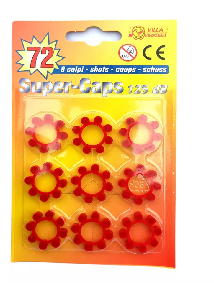 Munizioni per pistole polizia cowboy ecc. 4x 288 colpi Giocattoli 125 DB