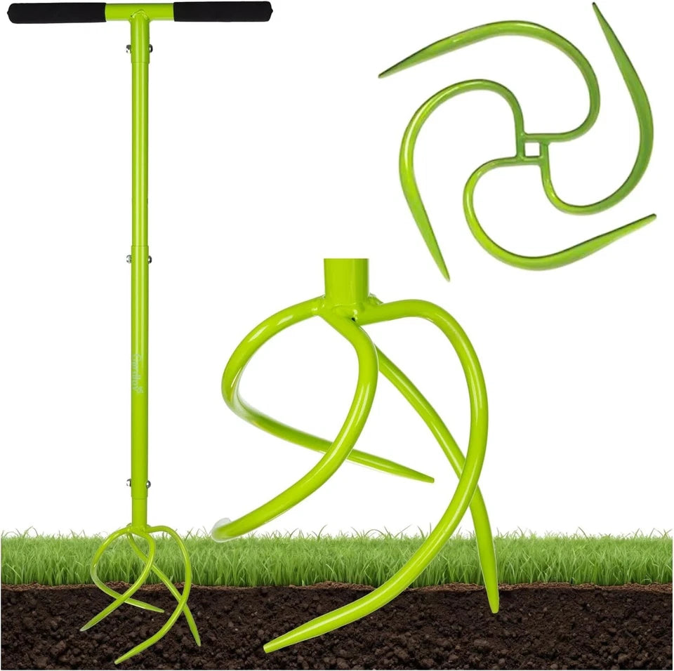 Motozappa manuale coltivatore manuale giardino altezza regolabile aeratore prato