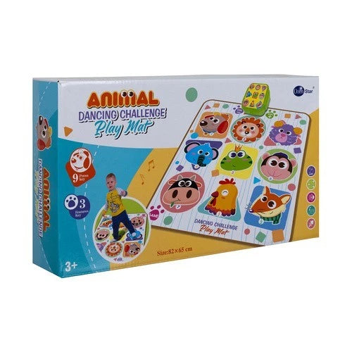 TAPPETO interattivo per bambini con giochi musica e versi di animali cm. 82x65