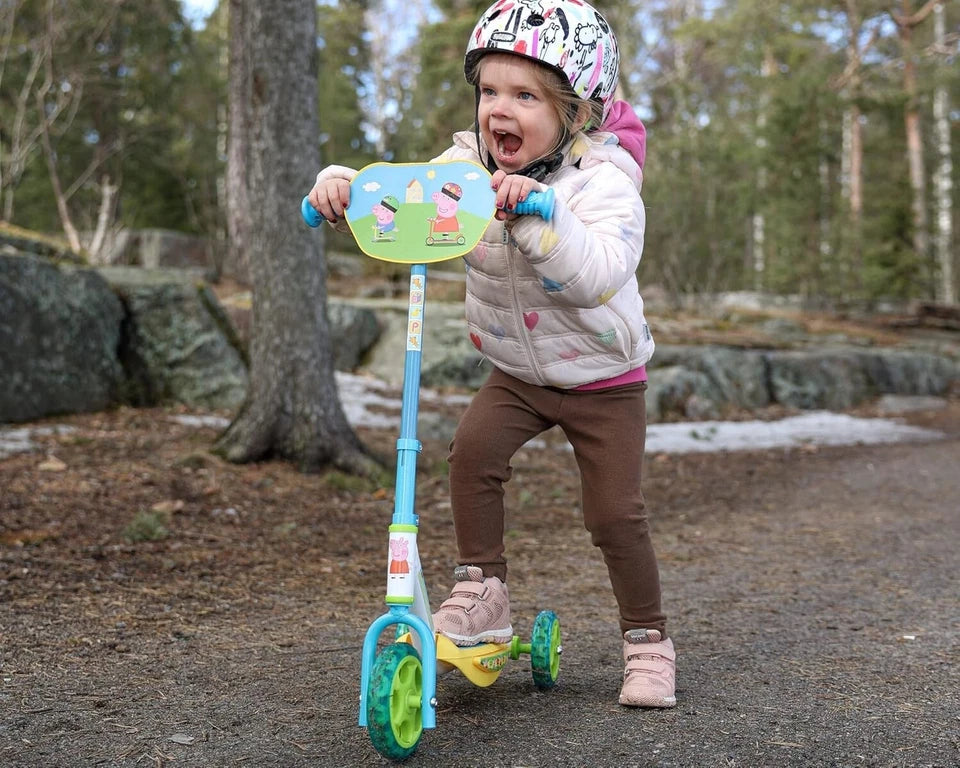 monopattino bambini peppa pig primo monopattino 3 ruote con manubrio regolabile