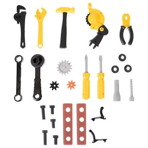 BANCO da lavoro con ATTREZZI set attrezzi giocattolo per bambini con valigetta