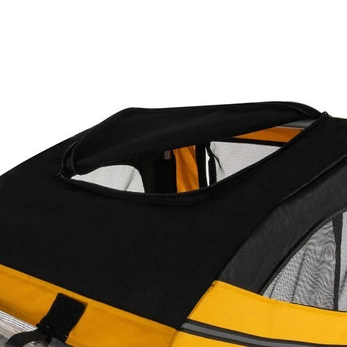 Rimorchio per Bicicletta Carrello Trasporto cani e animali fino a 40 kg di peso