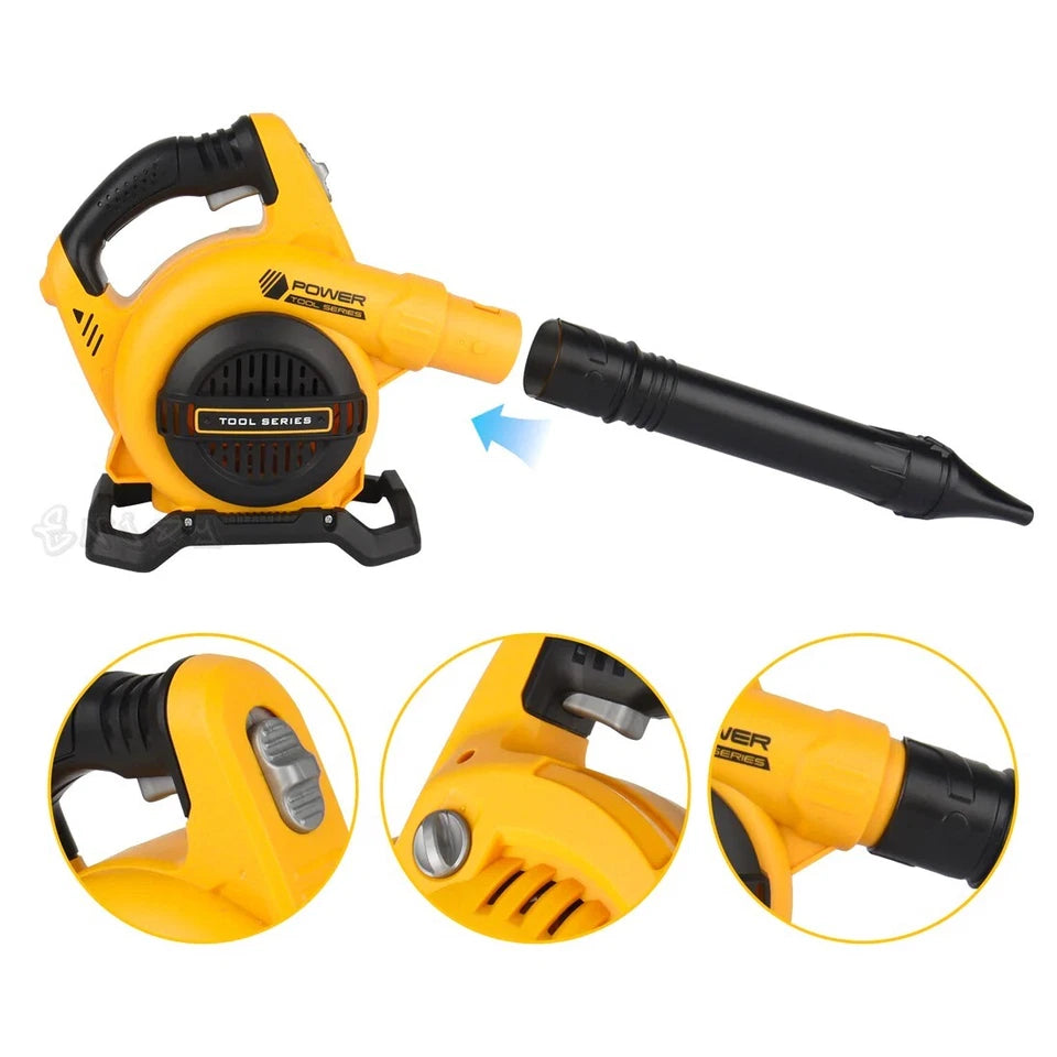 Soffiatore Foglie + Motosega Set Giardiniere Giocattolo Luci Suoni Funzioni Real