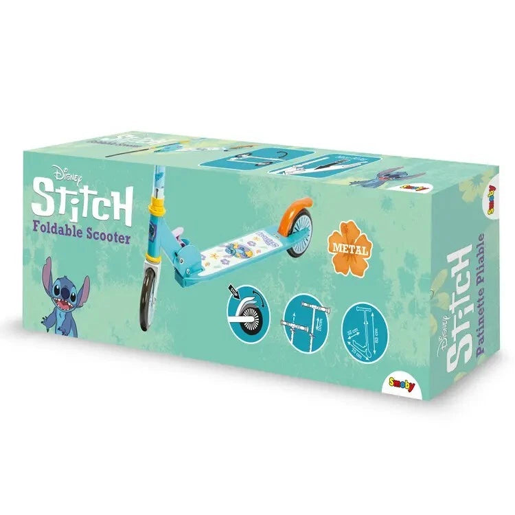 monopattino bambini 2 ruote monopattino Stitch con manubrio regolabile metallo