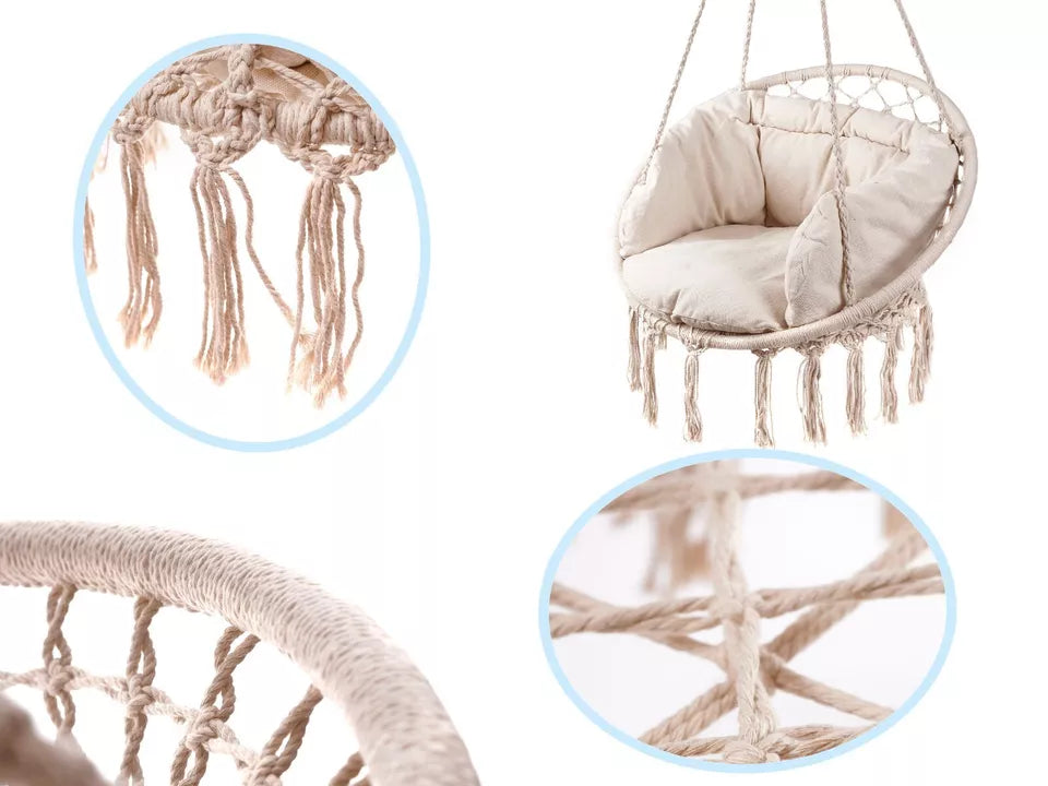 Amaca brasiliana da giardino sedia sospesa altalena carico max 150kg