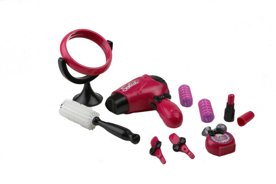 Parrucchiere Bambine Acconciature Capelli Bambole con Asciugacapelli e Accessori