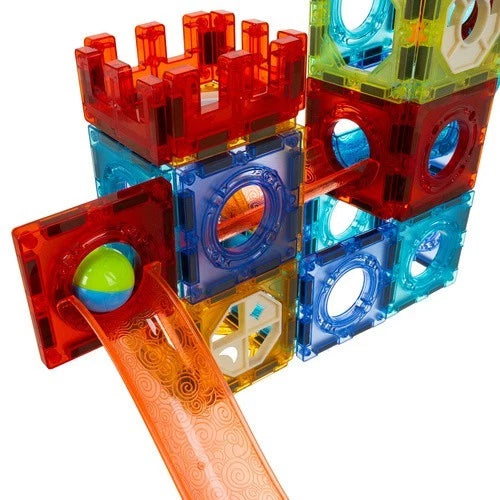 Costruzioni Magnetiche per Bambini 3 4 5 6 Anni, pista luminosa per biglie gioco