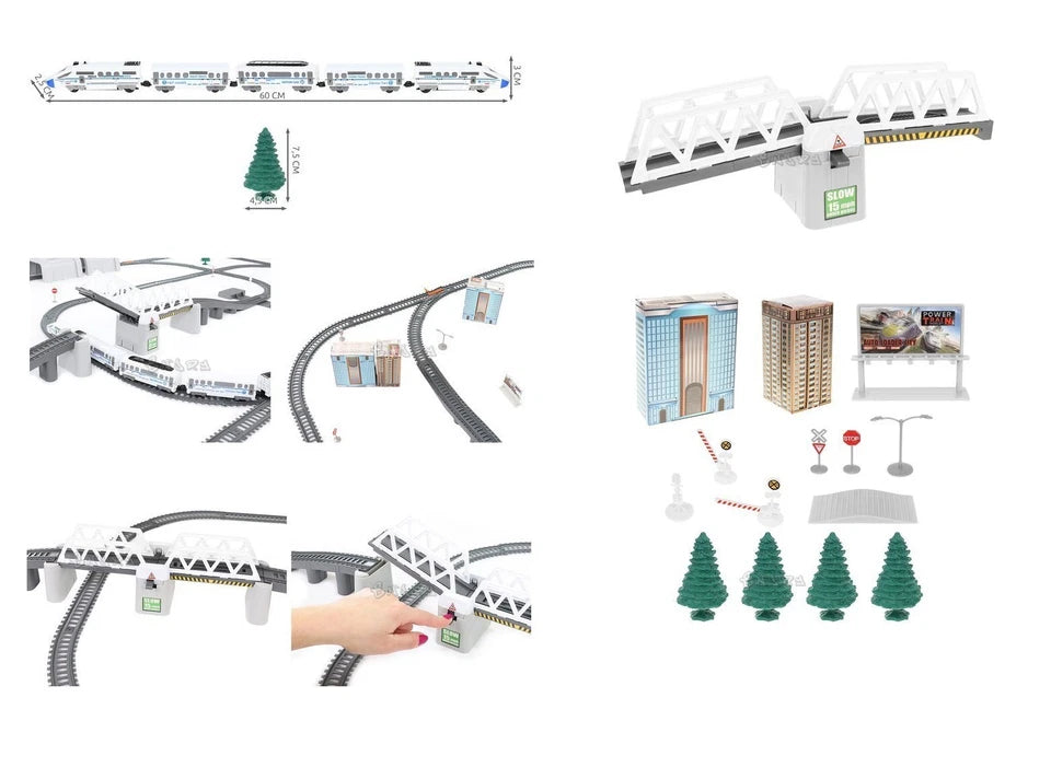 Pista Treno Elettrico Pista trenino a batteria per bambini treno freccia 322-