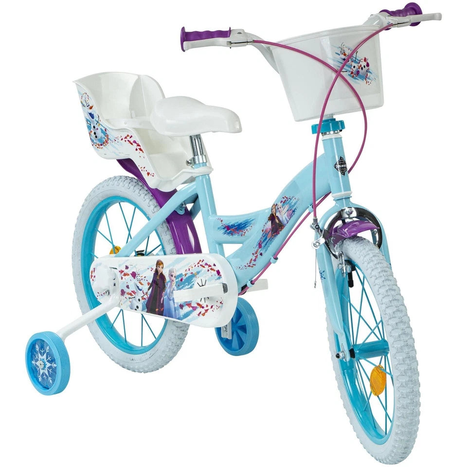 Bicicletta 16 Pollici Bici Frozen per Bambina Bici Elsa Anna 4 5 6 anni