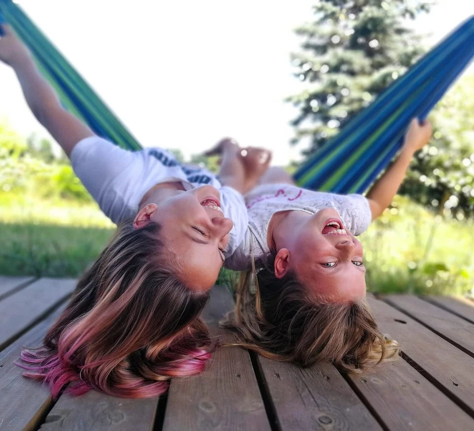 Amaca da giardino per 2 persone portata 150 kg misura 190x 160 cm.