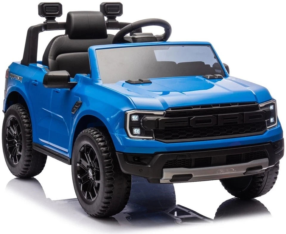 auto elettrica per bambini ford raptor fari led batteria litio fuoristrada jeep