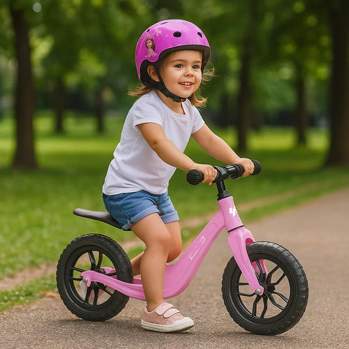 bicicletta senza pedali pedagogica bici equilibrio regolabile bambini + tracolla per il trasporto