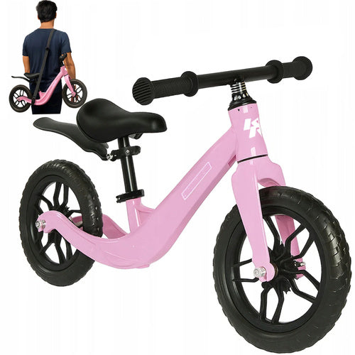 bicicletta senza pedali pedagogica bici equilibrio regolabile bambini + tracolla per il trasporto