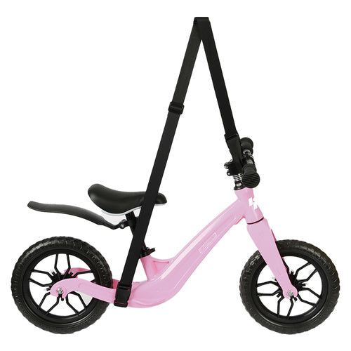 bicicletta senza pedali pedagogica bici equilibrio regolabile bambini + tracolla per il trasporto