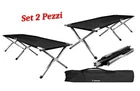 Lettino brandina da campeggio camping alluminio pieghevole+ borsa carico 110 kg