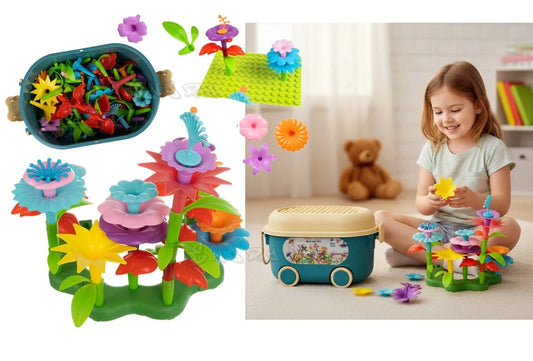 Giocattoli Bambine 3 anni Giocattoli per la Costruzione di Giardini Fioriti costruzioni negozio dei fiori