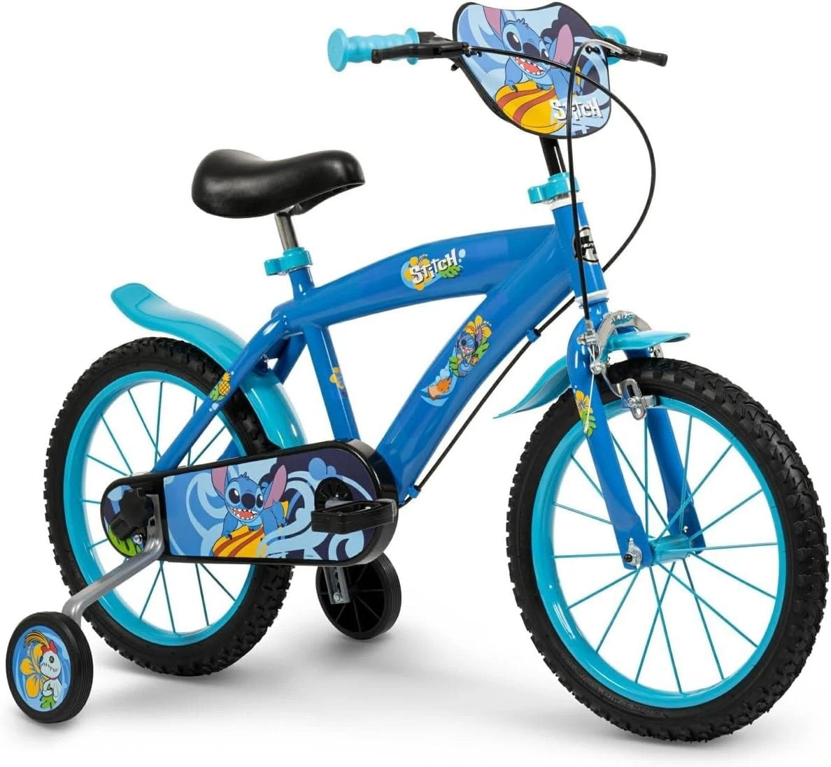 Bicicletta STITCH disney 16 Pollici Ruota Bambino con Rotelle Bici  4 5 6 7 anni