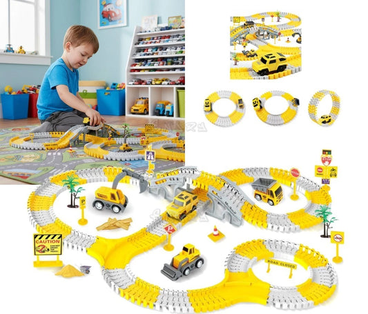 pista da corsa per bambini ragazzi escavatori bulldozer camion giocattolo auto