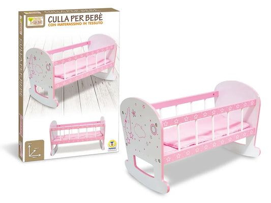 culla in legno per bambole e bambolotti lettino bambole fino a 50 cm. in legno