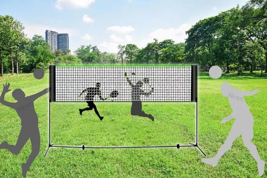 Rete da pallavolo Professionale Rete da Giardino con Pali Altezza regolabile alt