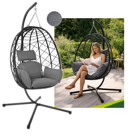 altalena da giardino sedia sospesa giardino amaca esterno cuscino impermeabile