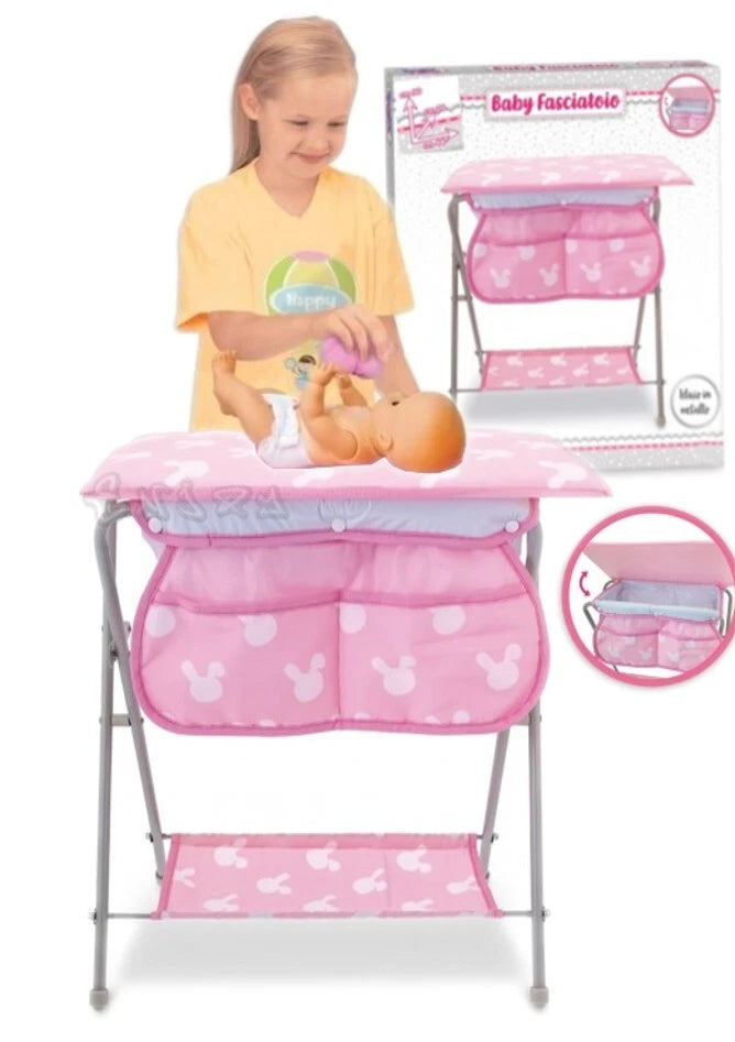 fasciatoio per bambole e bambolotti in metallo altezza 50 cm. accessori bambole