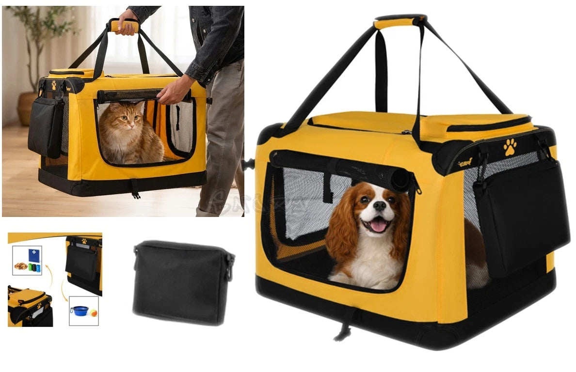 Trasportino Animali Borsa trasporto cani e gatti fino a 25 Kg Borsa Pieghevole