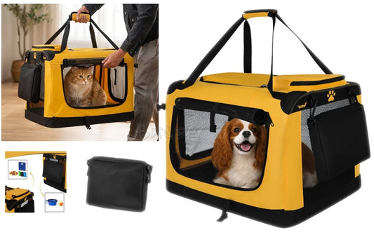 Trasportino Animali Borsa trasporto cani e gatti fino a 25 Kg Borsa Pieghevole