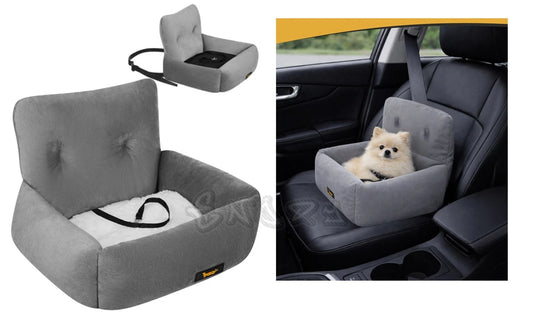 seggiolino auto per cani imbottito sedile cuccia trasporto cani in auto taglia S