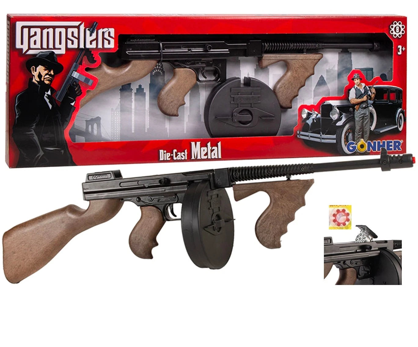FUCILE mitraglietta gangster per bambini fucile GIOCATTOLO METALLO E PLASTICA