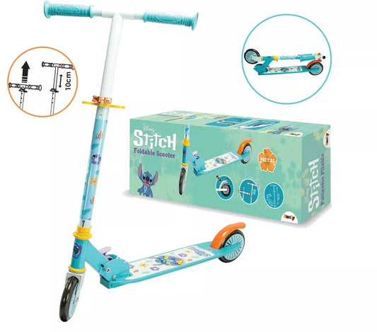 monopattino bambini 2 ruote monopattino Stitch con manubrio regolabile metallo