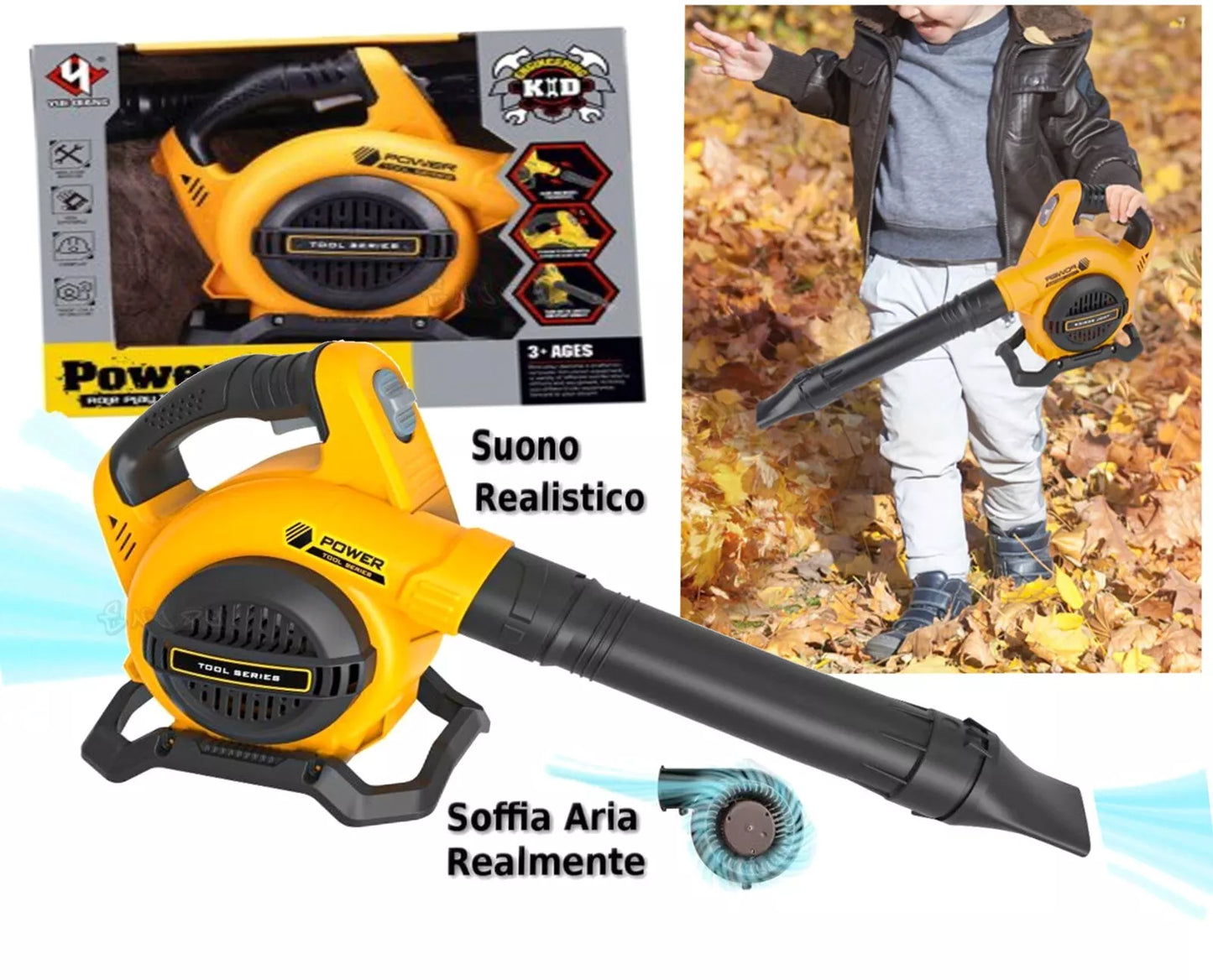 soffiatore foglie Giocattolo PER BAMBINI GIOCO GIARDINIERE Funziona davvero