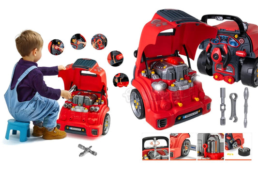 officina meccanico giocattolo set gioco luci e suoni camion officina per bambini
