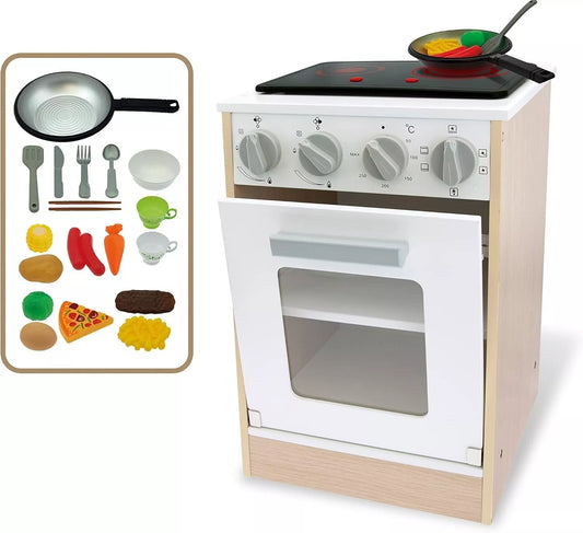 forno giocattolo in legno con luci e suoni cucina giocattolo con cibo incluso