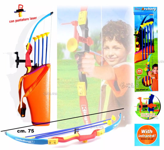 gioco arco frecce fodero giocattolo per bambini set arciere robin hood