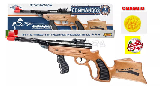 Villa Giocattoli Fucile Giocattolo FUCILE COMMANDOS Aria Compressa Gommini 7mm