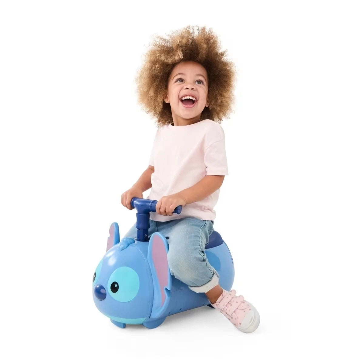 Auto a spinta ride on disney STITCH cavalcabile con luci suoni Zoom zoom cavalcabile
