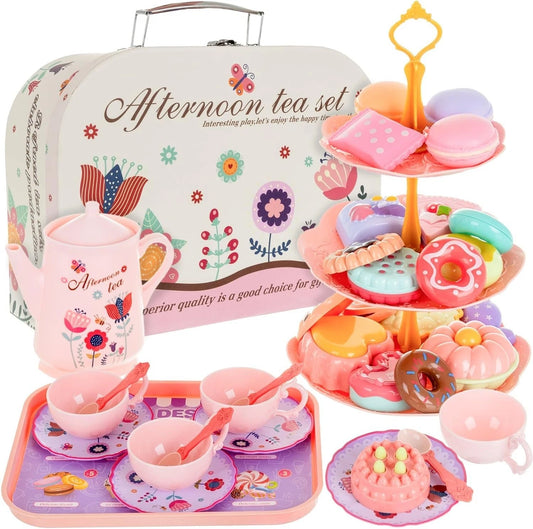 36 PCS Set da Tè Giocattoli per Bambini, Giocattolo Tea Party cucina per bambini