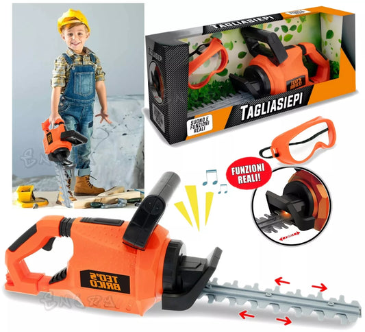 tagliasiepi giocattolo per bambini gioco tagliaerba SUONI e LUCI gioco giardino
