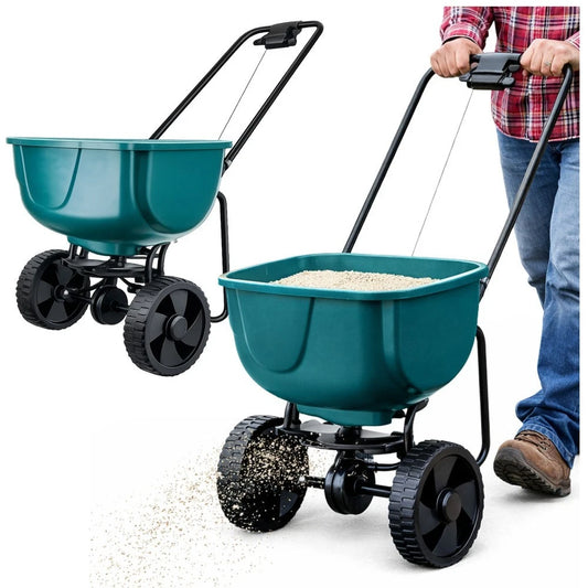 seminatrice manuale rotativa per FERTILIZZAZIONE di SEMI, SALE E SABBIA 27 litri