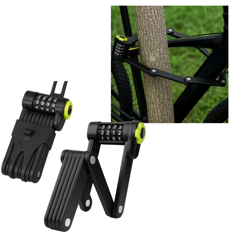 Lucchetto Bici Pieghevole 45 cm Antifurto a combinazione per Bicicletta bambino