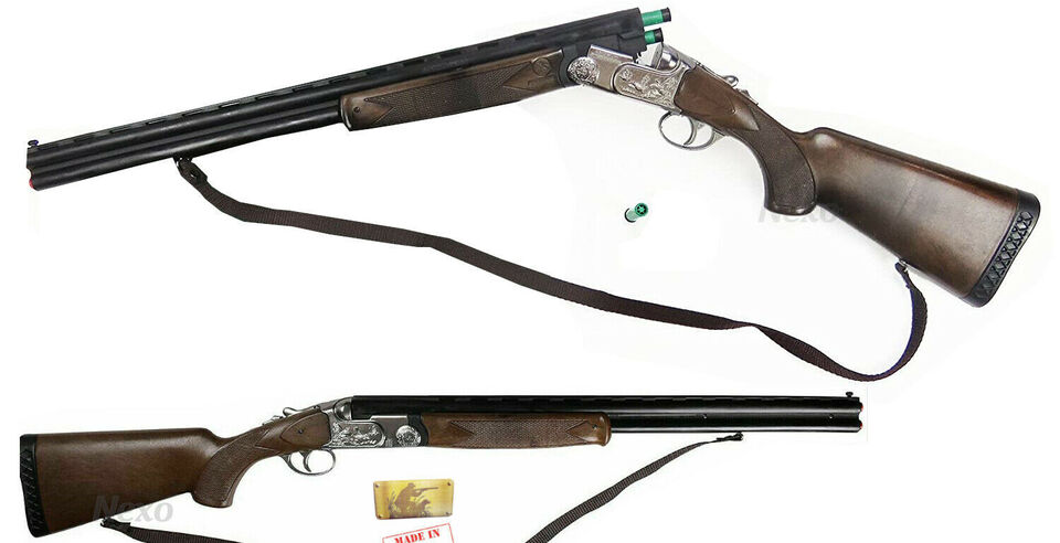 Fucile Giocattolo Doppietta Doppia Canna da Caccia con Parti in Metallo Gonher