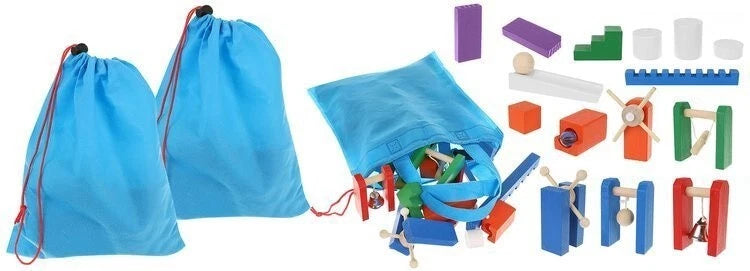 set blocchi in legno costruzioni in legno domino dinamico per bambini 1080 pezzi