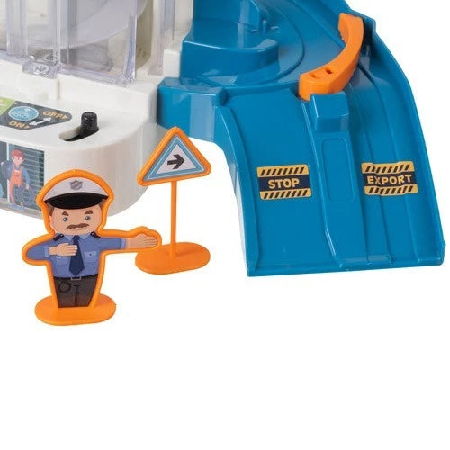 Grande Garage 4 piani set gioco garage pista macchine per bambini con 6 veicoli