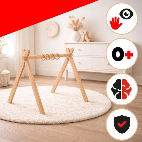 palestrina neonati 0+ in legno palestrina multifunzione con supporti per giochi